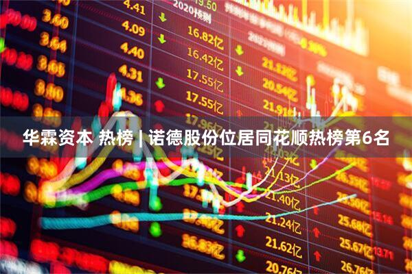华霖资本 热榜 | 诺德股份位居同花顺热榜第6名