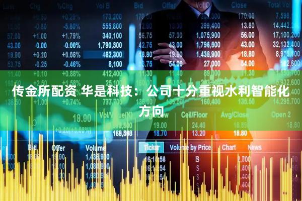 传金所配资 华是科技：公司十分重视水利智能化方向